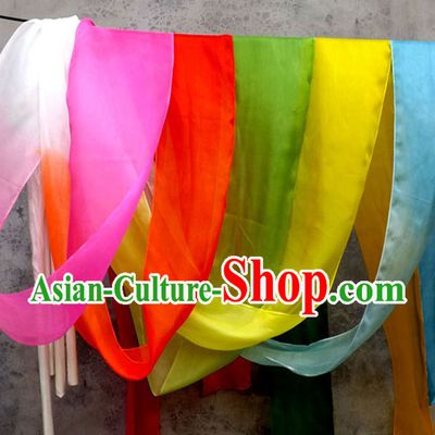 Top 3 Meters Pure Silk Color Changing Colr Change Dance Ribbon Dancing Ribbons