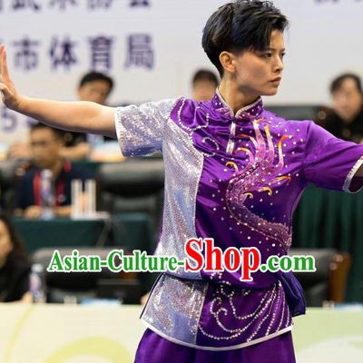 Top Kung Fu Competition Championship Uniforms Pants Suit Taekwondo Apparel Karate Suits Attire Robe Championship Costume Chinese Kungfu Jacket Wear Dress Uniform Clothing Taijiquan Shaolin Chi Gong Taichi Suits for Men Women Kids