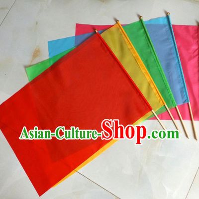 Holding Dance Flag Dancing Banner Welcome Ceremony Acrobatics Flag for Children Adults