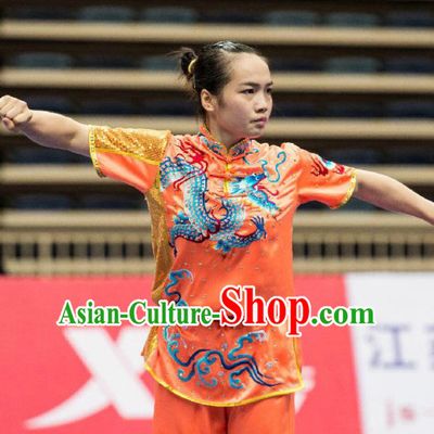 Top Kung Fu Competition Championship Uniforms Pants Suit Taekwondo Apparel Karate Suits Attire Robe Championship Costume Chinese Kungfu Jacket Wear Dress Uniform Clothing Taijiquan Shaolin Chi Gong Taichi Suits for Men Women Kids
