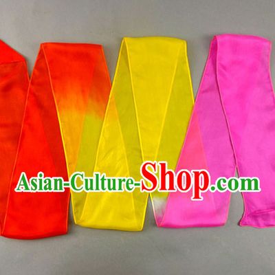 3 Meters Pure Silk Colour Change Color Changing Transition Dance Ribbon Dancing Ribbons for Adults or Kids