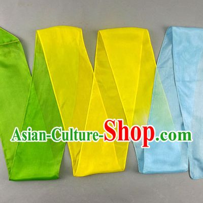 3 Meters Pure Silk Colour Change Color Changing Colour Transition Dance Ribbon Dancing Ribbons for Adults or Kids