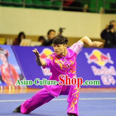 Top Kung Fu Competition Championship Uniforms Pants Suit Taekwondo Apparel Karate Suits Attire Robe Championship Costume Chinese Kungfu Jacket Wear Dress Uniform Clothing Taijiquan Shaolin Chi Gong Taichi Suits for Men Women Kids