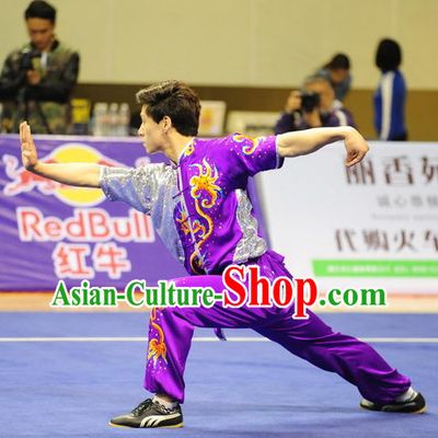 Top Qigong Kung Fu Competition Championship Uniforms Pants Suit Taekwondo Apparel Karate Suits Attire Robe Championship Costume Chinese Kungfu Jacket Wear Dress Uniform Clothing Taijiquan Shaolin Chi Gong Taichi Suits for Men Women Kids