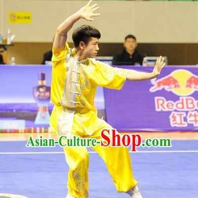 Top Kung Fu Competition Championship Uniforms Pants Suit Taekwondo Apparel Karate Suits Attire Robe Championship Costume Chinese Kungfu Jacket Wear Dress Uniform Clothing Taijiquan Shaolin Chi Gong Taichi Suits for Men Women Kids