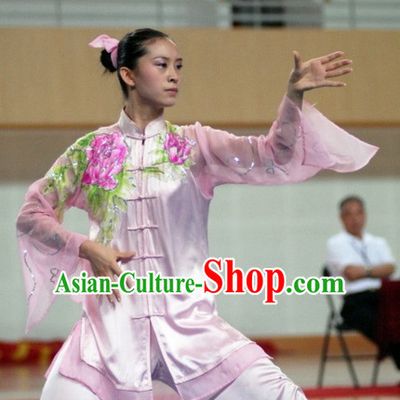 Top Kung Fu Competition Championship Uniforms Pants Suit Taekwondo Apparel Karate Suits Attire Robe Championship Costumes for Men Women Children