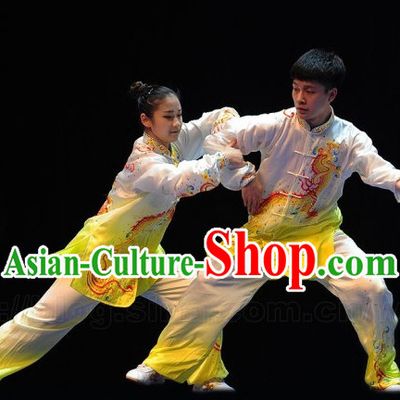 Top Kung Fu Competition Championship Uniforms Pants Suit Taekwondo Apparel Karate Suits Attire Robe Championship Costumes for Men Women Children