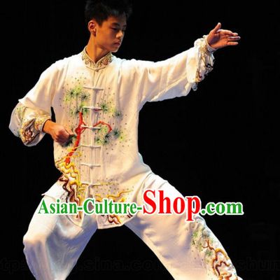 Top Kung Fu Competition Championship Uniforms Pants Suit Taekwondo Apparel Karate Suits Attire Robe Championship Costumes for Men Women Children