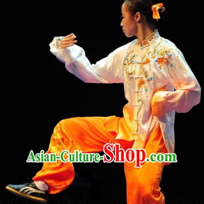 Top Kung Fu Competition Championship Uniforms Pants Suit Taekwondo Apparel Karate Suits Attire Robe Championship Costumes for Men Women Children