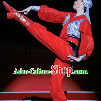 Chinese Traditional Mongolian Dancing Outfits Dancewear Costumes Dancer Costumes Girls Dance Costumes Chinese Dance Clothes Traditional Chinese Clothes Complete Set for Women