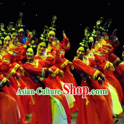 Chinese Stage Classical Dancing Dancewear Costumes Dancer Costumes Dance Costumes Chinese Dance Clothes Traditional Chinese Clothes Complete Set for Women Kids