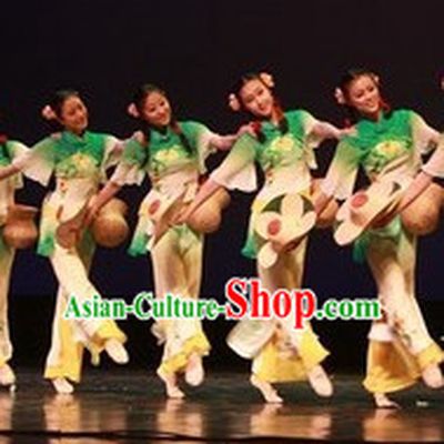 Chinese Stage Classical Dancing Dancewear Costumes Dancer Costumes Dance Costumes Chinese Dance Clothes Traditional Chinese Clothes Complete Set for Women Kids