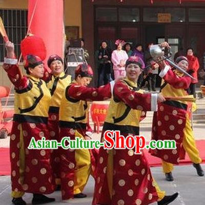 Chinese Stage Classical Dancing Dancewear Costumes Dancer Costumes Dance Costumes Chinese Dance Clothes Traditional Chinese Clothes Complete Set for Men Kids
