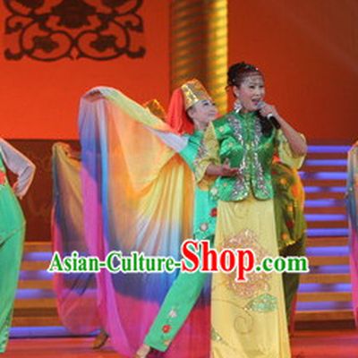 Chinese Stage Classical Dancing Dancewear Costumes Dancer Costumes Dance Costumes Chinese Dance Clothes Traditional Chinese Clothes Complete Set for Women Kids