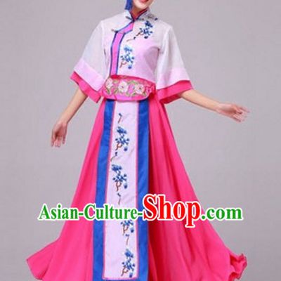 Chinese Stage Minority Ethnic Dancewear Costumes Dancer Costumes Dance Costumes Chinese Dance Clothes Traditional Chinese Clothes Complete Set for Women Children