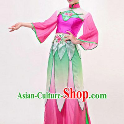 Chinese Stage Classical Folk Dancewear Costumes Dancer Costumes Dance Costumes Chinese Dance Clothes Traditional Chinese Clothes Complete Set for Women Children