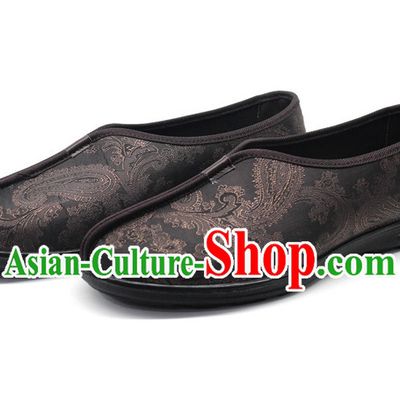 Top Black Chinese Traditional Tai Chi Shoes Kung Fu Shoes Martial Arts Shoes