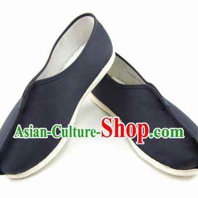 Top Black Chinese Traditional Tai Chi Shoes Kung Fu Shoes Martial Arts Shaolin Monk Shoes for Men or Women