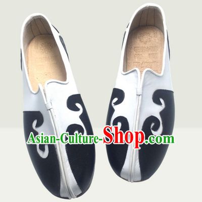 Top Chinese Classic Traditional Kungfu Master Tai Chi Shoes Kung Fu Shoes Martial Arts Leather Shoes