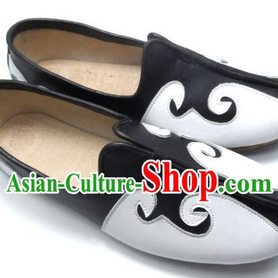 Top Chinese Classic Traditional Kungfu Master Tai Chi Shoes Kung Fu Shoes Martial Arts Leather Shoes