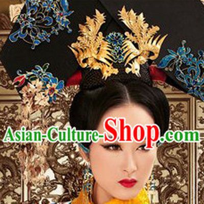 Chinese Traditional Qing Dynasty Empress Headwear Hat