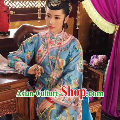 Chinese Imperial Palce Empress Costumes Complete Set for Women Girls