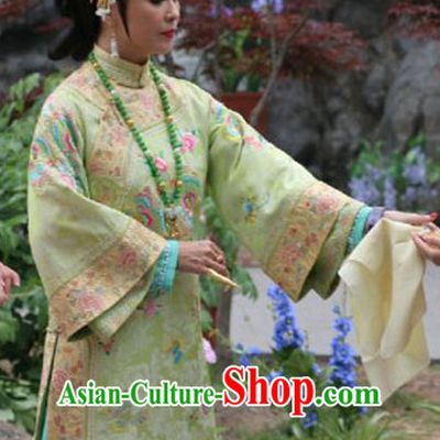 Chinese Imperial Palce Empress Costumes Complete Set for Women Girls