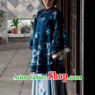 Chinese Manchu Qipao Cheongsam Lady Garment Complete Set for Women Girls