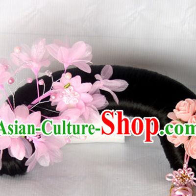 Chinese Qing Dynasty Classical Manchu Hair Jewelry Headwear Headdress