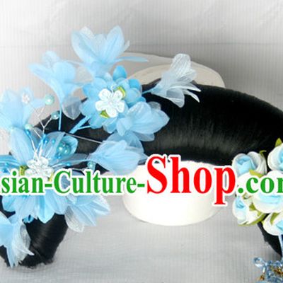 Chinese Qing Dynasty Classical Manchu Hair Jewelry Headwear Headdress Headpieces