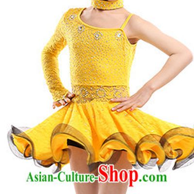 School Modern Latin Dance Costumes Complete Set for Kids Girls