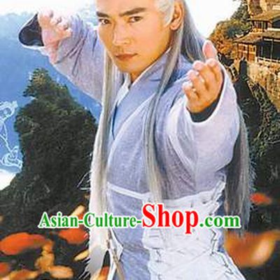 Chinese Ancient Taoist Zhang Sanfeng Costumes Complete Set for Men