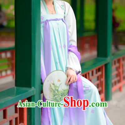 Top Chinese Tang Dynasty Beauty Princess Hanfu Clothing Chinese Hanfu Costume Hanfu Dress Ancient Chinese Costumes Complete Set for Women Girls Children