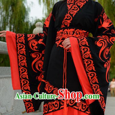 Top Chinese Han Dynasty Beauty Princess Wedding Hanfu Clothing Chinese Hanfu Costume Hanfu Dress Ancient Chinese Costumes and Hair Jewelry Complete Set for Women Girls Children
