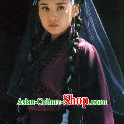 Chinese Ancient Female Knight Costumes Complete Set for Women