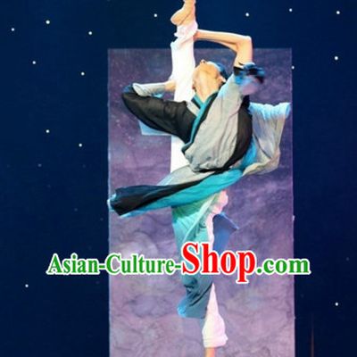 Chinese Classical Dance Costumes Complete Set for Men
