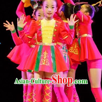 Chinese Folk Dance Costumes Complete Set for Kids
