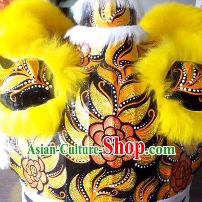 Top Yellow Competition and Parade Lion Dance Equipment Complete Set