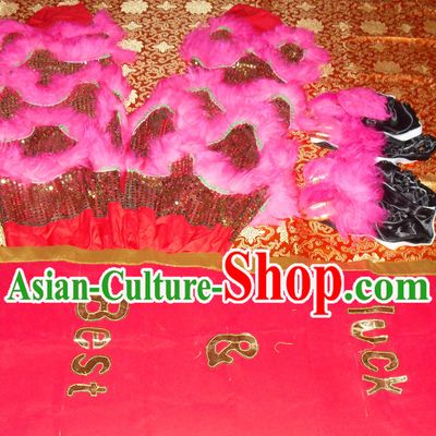 Top Asian Chinese Troupe Performance 2 Pairs of Lion Dance Pants and Claws