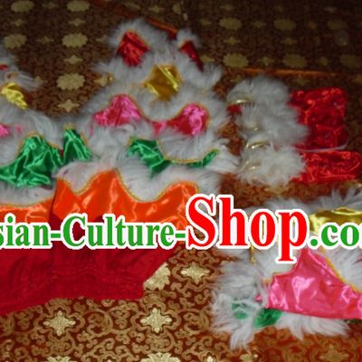 Top Asian Chinese Troupe Performance 2 Pairs of Lion Dance Pants and Claws