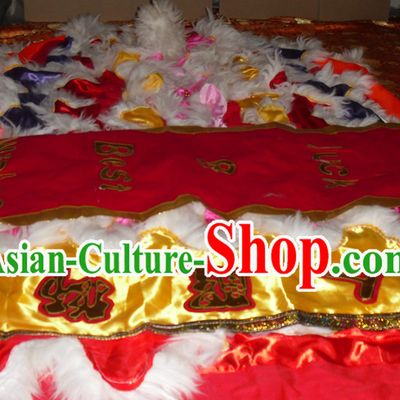 Top Asian Chinese Lion Dance Pants Claws Tail Body Costumes Set