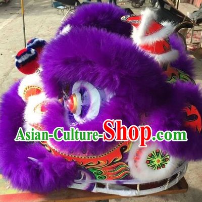 Top Purple Competition and Parade Lion Dancing Equipments Complete Set