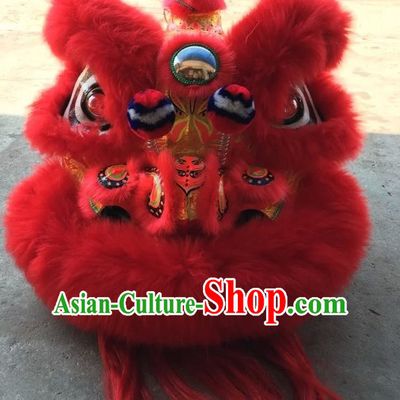 Top Red Competition and Parade Lion Dancing Equipments Complete Set
