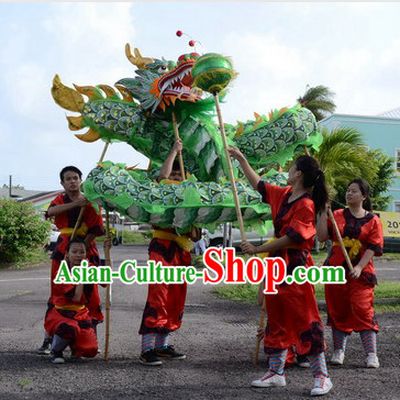 Asian Chinese New Year Performance Dragon Dance Costumes Complete Set for Six People