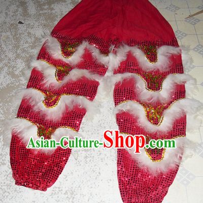 Top Asian Chinese New Year Performance 2 Pairs of Lion Dance Pants and Claws