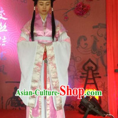 Chinese Ancient Style Wedding Ceremony Officiate Costumes Complete Set for Women