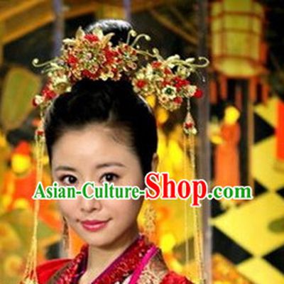 Ancient Chinese Style Imperial Palace Empress Queen Empress Hairpieces Hair Jewelry Set