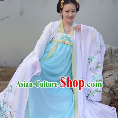 Top Chinese Tang Dynasty Princess Hanfu Clothing Chinese Hanfu Costume Hanfu Dress Ancient Chinese Costumes and Hat Complete Set for Women Girls Children