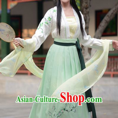 Ancient Chinese Hanfu Garment Complete Set for Women