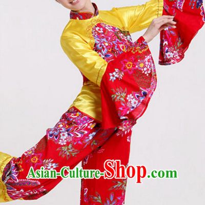 Chinese Classical Dance Costumes and Headdress Complete Set for Children Girls